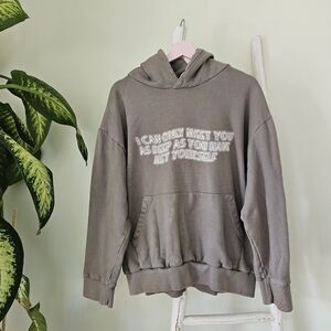 RARE Alina Baraz Memo Gray Hoodie